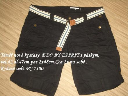 Krásné kraťasy s páskem edc by esprit vel.42, esprit,42
