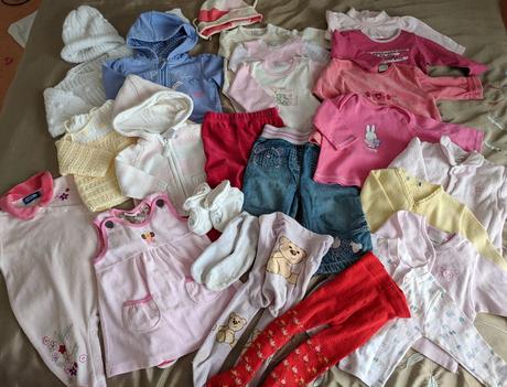 Mix teplejších věcí pro mimi děvčitko - 68, 68–80