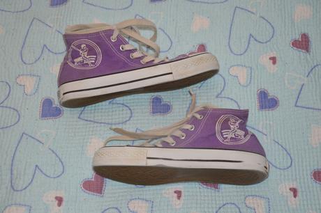 Fialové tenisky, vel. 35, stélka 22 cm, 35