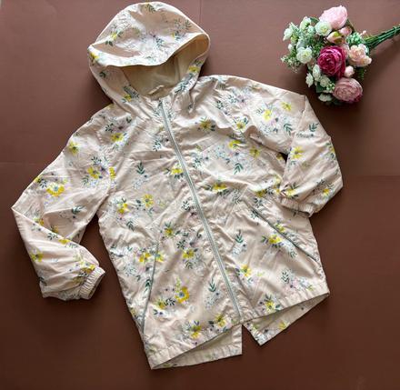 Větrovka růžová s květy - v.7/8 let, tu,128