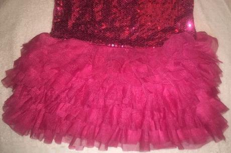 Růžové lindex šaty s flitry, tutu sukně, vel. 3 y, lindex,98
