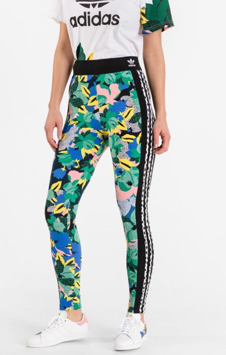 Krásné bavlněné legíny adidas barevné vel.s, adidas,s