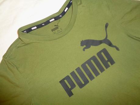 Super khaki bavlněné tričko puma, 152