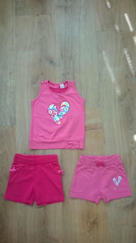 Komplet - tílko + 2x kraťasy, caa, vel 80, c&a,80