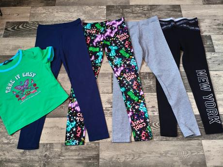 Legíny dívčí 4x vel.128-134, primark,128