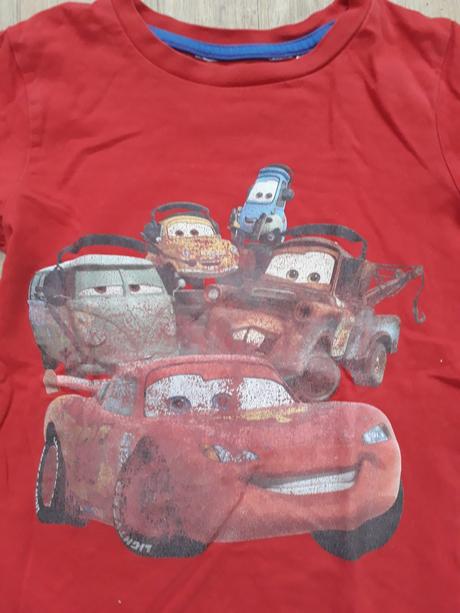 Tričko s dlouhým rukávem 116  card blesk mcqueen, 116