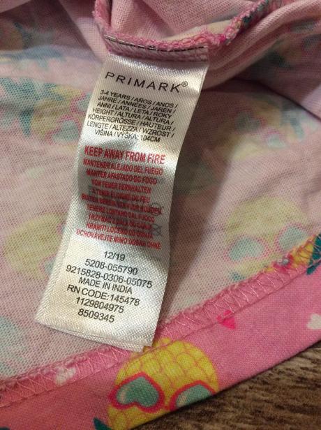 Bavlněné šaty s veselými ananasy, primark,104