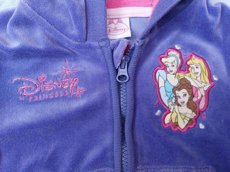 Velurová tepláková souprava princezny, disney,98