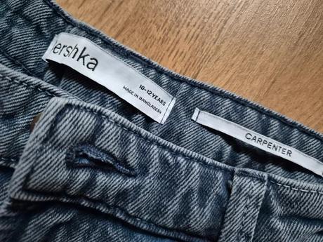 Dívčí džíny s širokými nohavicemi bershka vel. 158, bershka,158