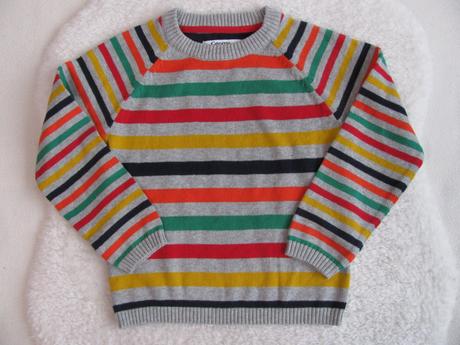 Barevný pruhovaný svetr, george,104