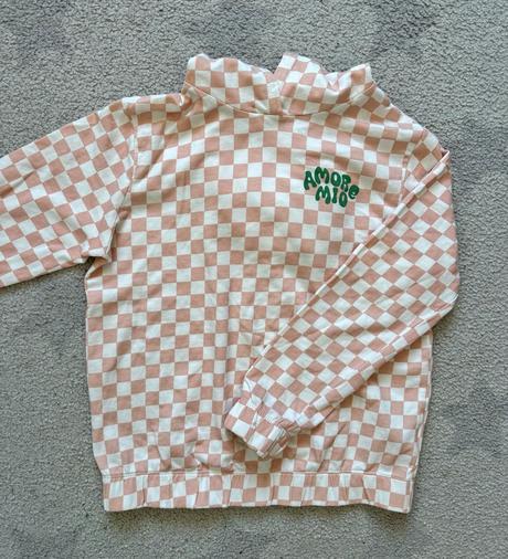 Mikina káro hm, vel. 122/128, h&m,122