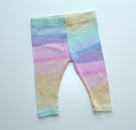 J850 žebrované barevné legíny vel. 68, 68