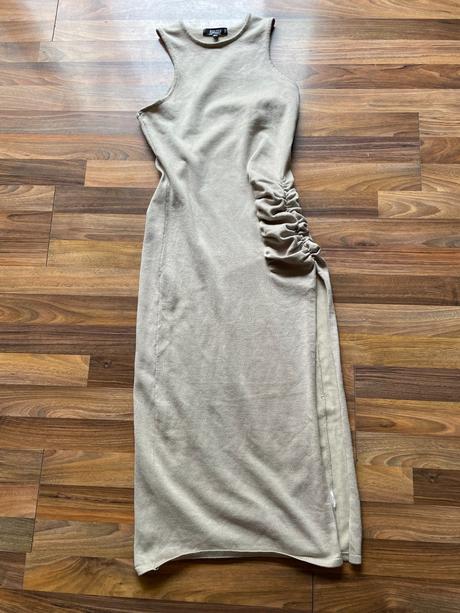 Úplet šaty s bočním rozparkem, vel l, missguided, l