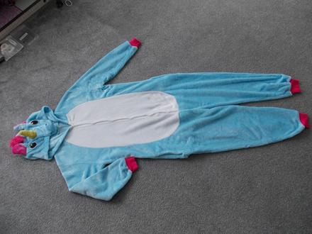 Overal jednorožec modrý, vel.164, 164