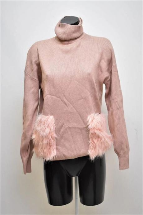 Sada - svetru vel.m-l + bot vel.38 - chlupáčkové, m