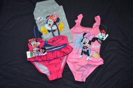 2x  plavky v.104,šátek, disney,104