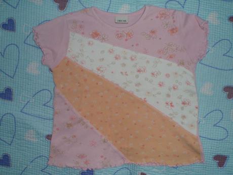 Růžové tričko, květinový vzor, cherokee,104