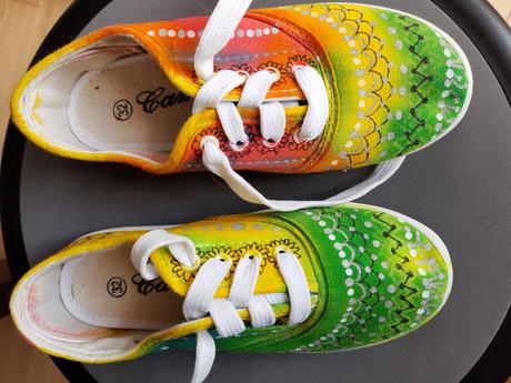 Tenisky ruční malba, 32