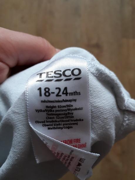 Body dlouhý rukáv 92 tesco, tesco,92