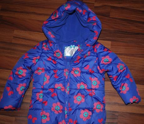 Buřinkatá květovaná bunda, mothercare,92