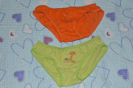 3x bavlněné kalhotky s žirafkami, 116