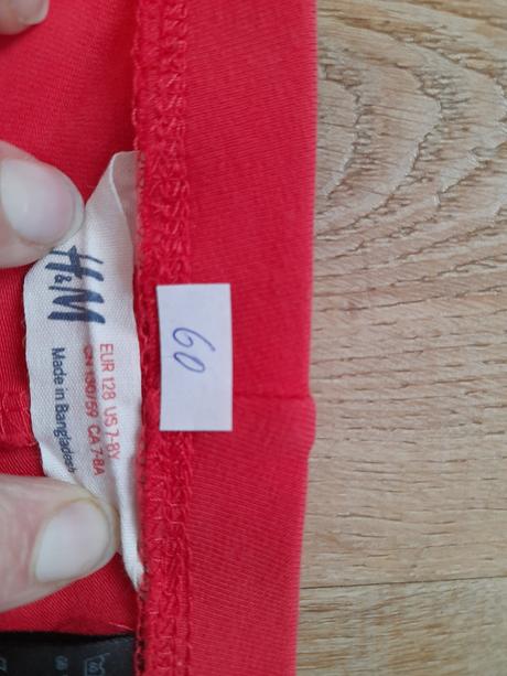 2 x tričtvrteční legíny, vel 122/128, h&m,122