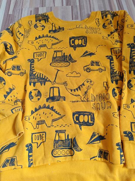 Žlutá mikina s dinosaury 116 george, george,116