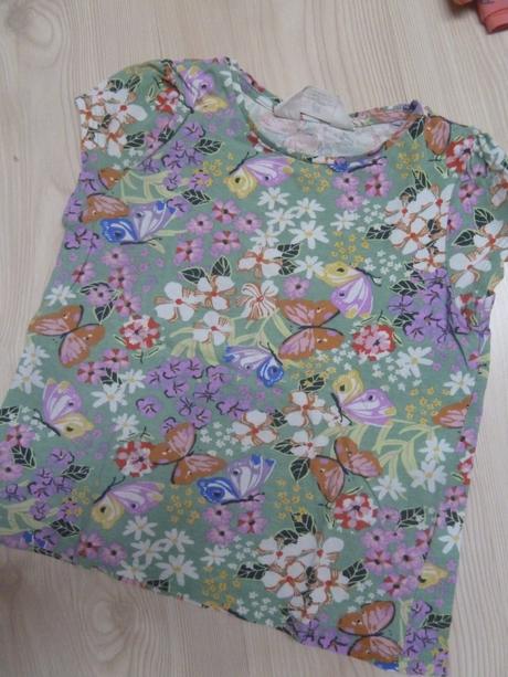 Triko s květy a motýlky, h&m,122