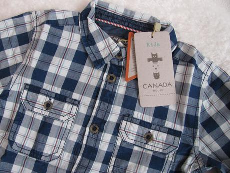 Modrá chlapecká károvaná košile, house,104