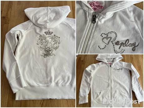 Mikina & klokanka s kapucí replay vel. 164, replay,164
