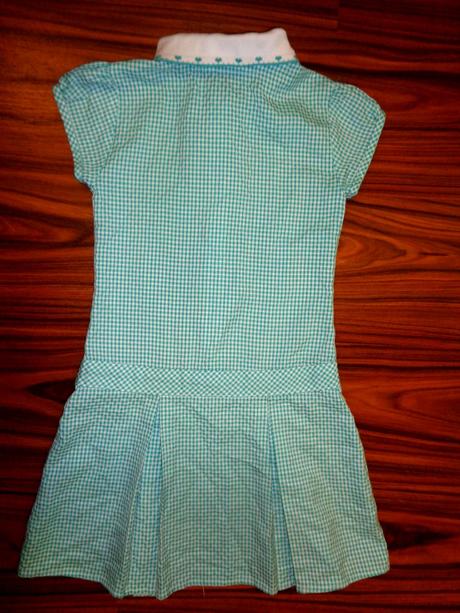 Zelené vzdušné letní káro šaty, marks & spencer,122