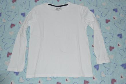 Bílé bavlněné triko, rebel,146