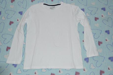 Bílé bavlněné triko, rebel,146