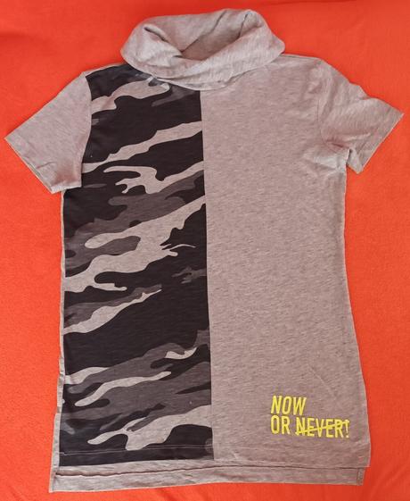 Chlapecké triko šedé krátký rukáv s límcem takko, takko,158