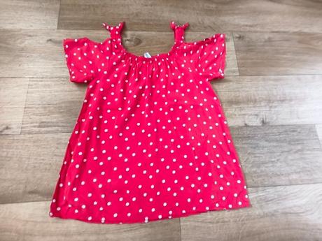 Červený top s puntíky, yigga,146