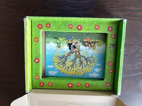 Dřevěné skládací kostky krtek dino, 