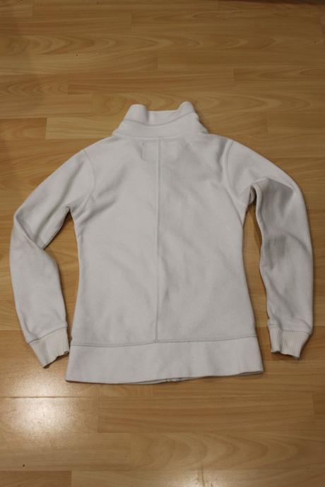 Bílá dívčí fleecová mikina, caa, vel. xs, c&a,xs