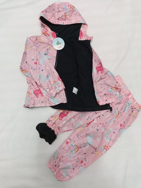 Nepromokavý termo set jednorožci, 92/98, 92 / 98