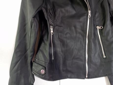 Koženková bunda biker, sinsay,40