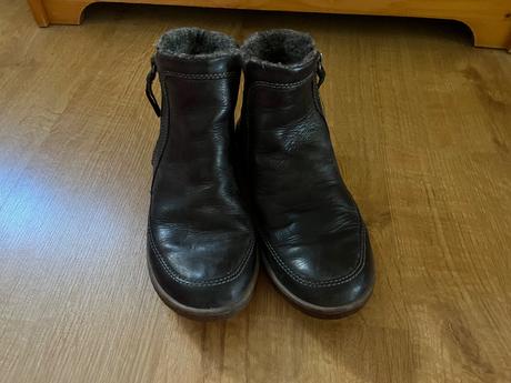 Teplé zimní boty s vlněným kožíškem ecco, ecco,37