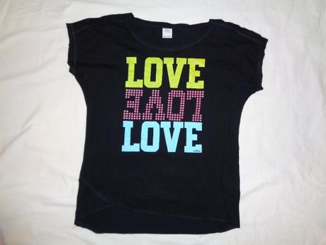 Luxusní černé tričko love, s.oliver,152