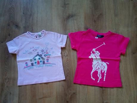 2 x tričko krátký rukáv, vel 86-92, 86