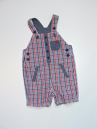 L208 kárované kraťasy s laclem vel. 68, debenhams,68