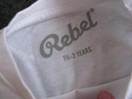 Bílé bavlněné tričko, unisex, rebel,92