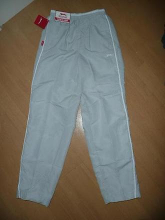 Kalhoty podšité tepláky vel 9/10 šusťáky, slazenger,134 / 140 / 146