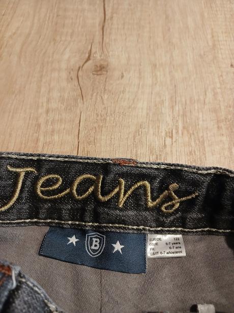 Zateplené džíny vel. 122, 122