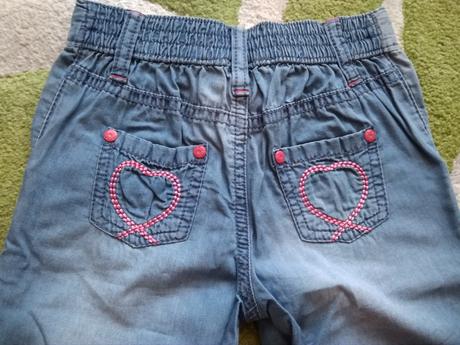 3/4 riflové šortky zn."kiki&koko" vel."98", kiki&koko,98