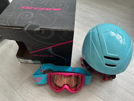 Dětská přilba na lyže arcore + brýle na lyže, xs