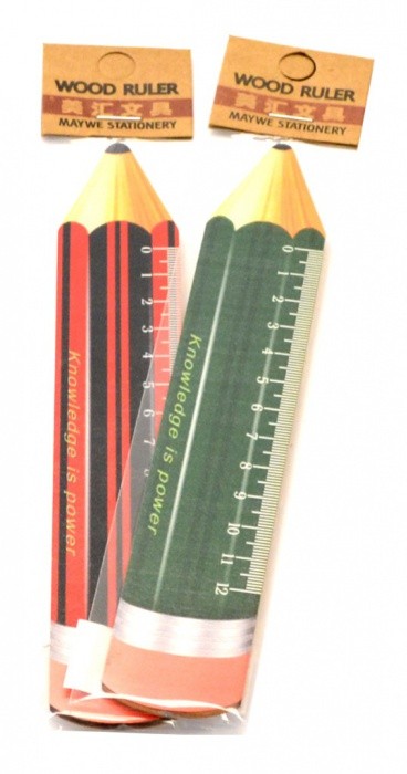 Pravítko dřevěné - tužka,