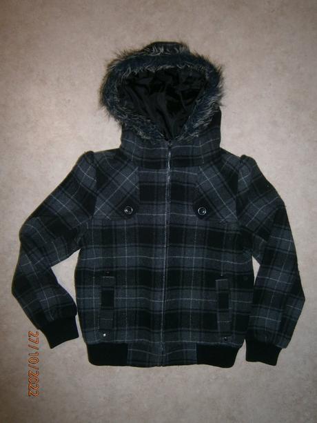 Bunda, vel. 140 + čepice zdarma, 140